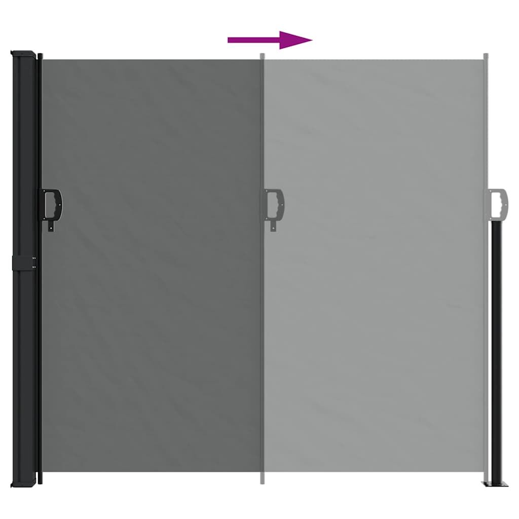 Vidaxl Toldo Lateral Retráctil Gris Antracita 180x600 Cm_4