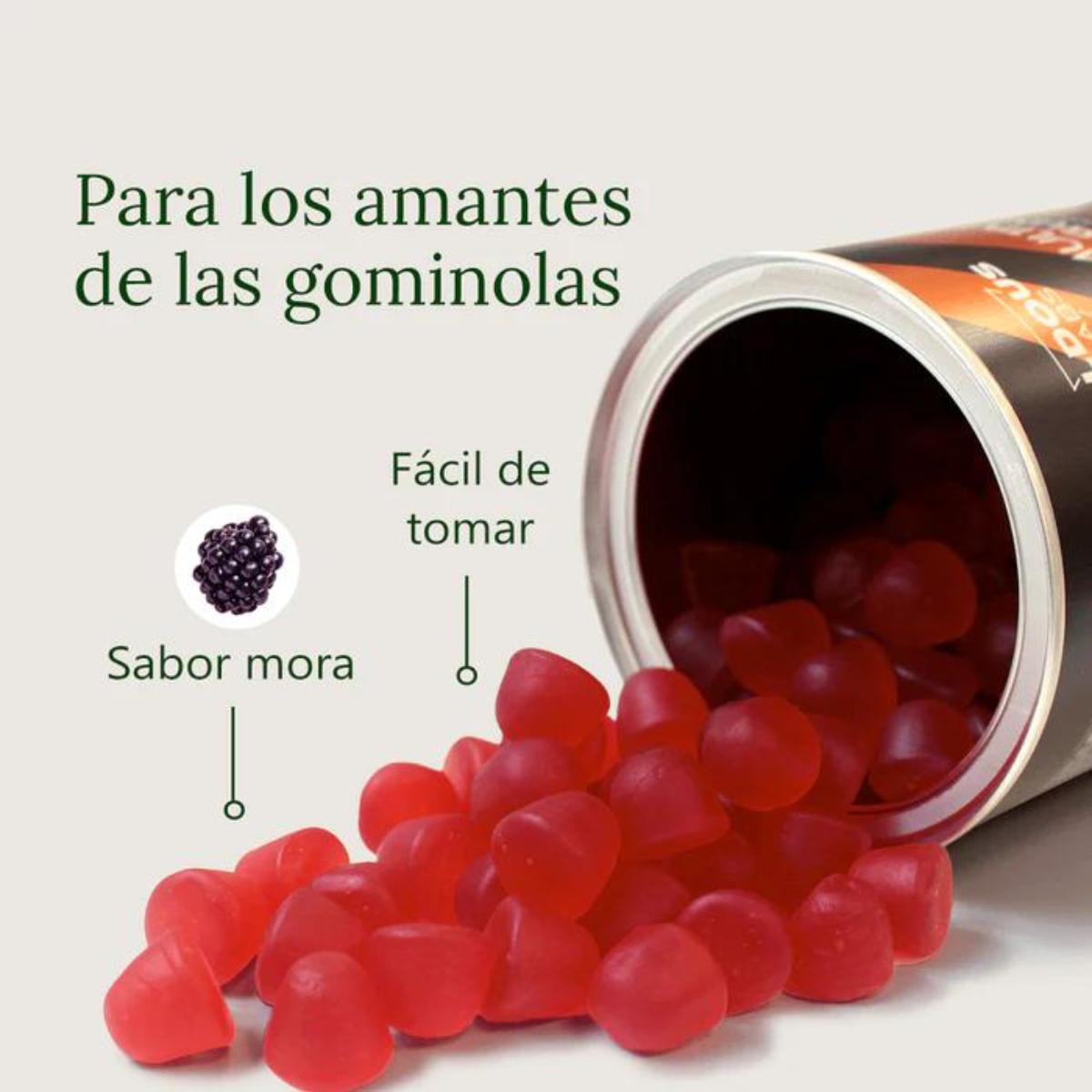Multivitaminas en gominolas sabor mora Aldous Bio 120 gominolas