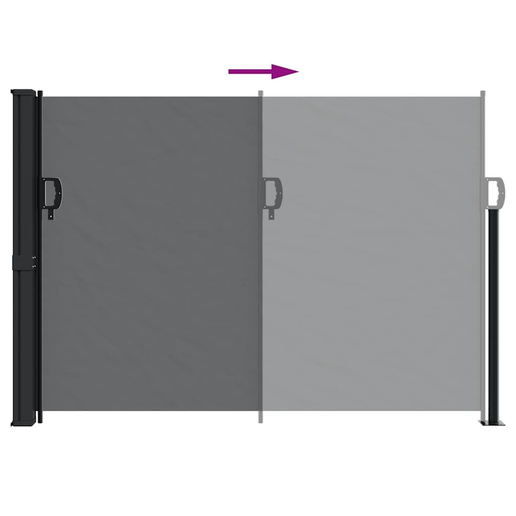 Vidaxl Toldo Lateral Retráctil Negro 140x300 Cm_4