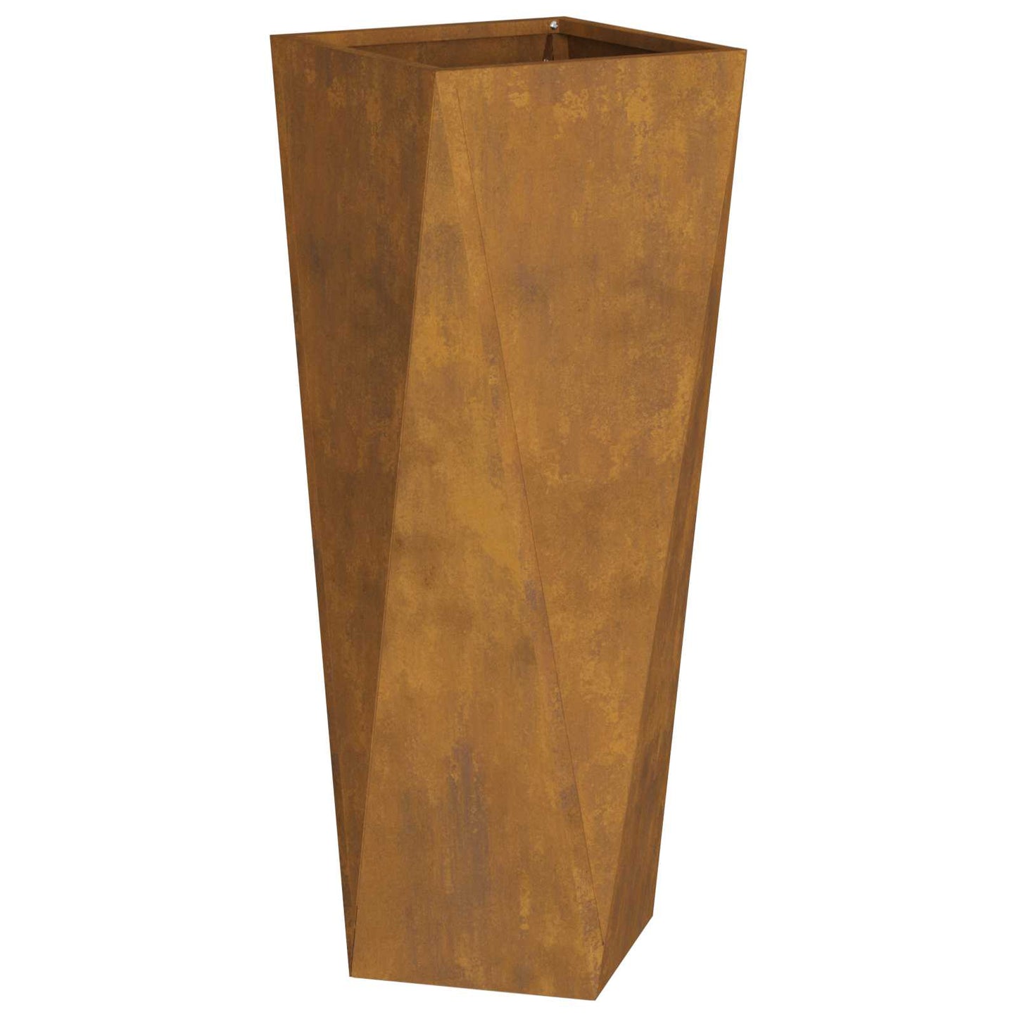 Jardinera 2 Pcs Oxidado 30 X 30 X 75 Cm Acero Autopatinable_0