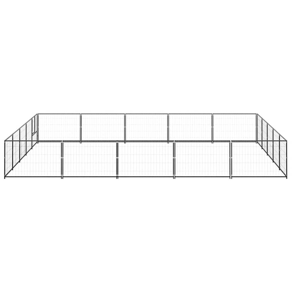 Perrera Acero 25 M² Negra_3