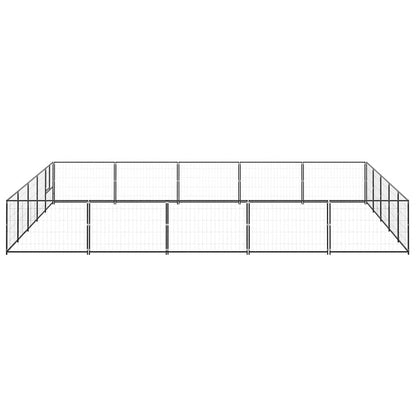 Perrera Acero 25 M² Negra_3