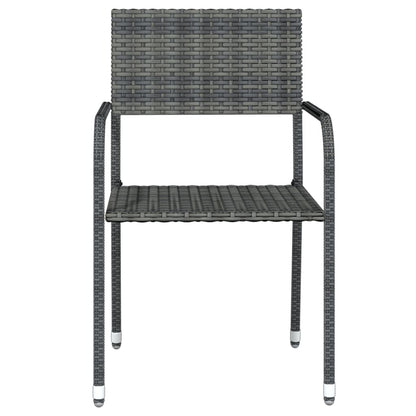 Vidaxl Juego De Comedor Para Jardín 3 Piezas Gris_3