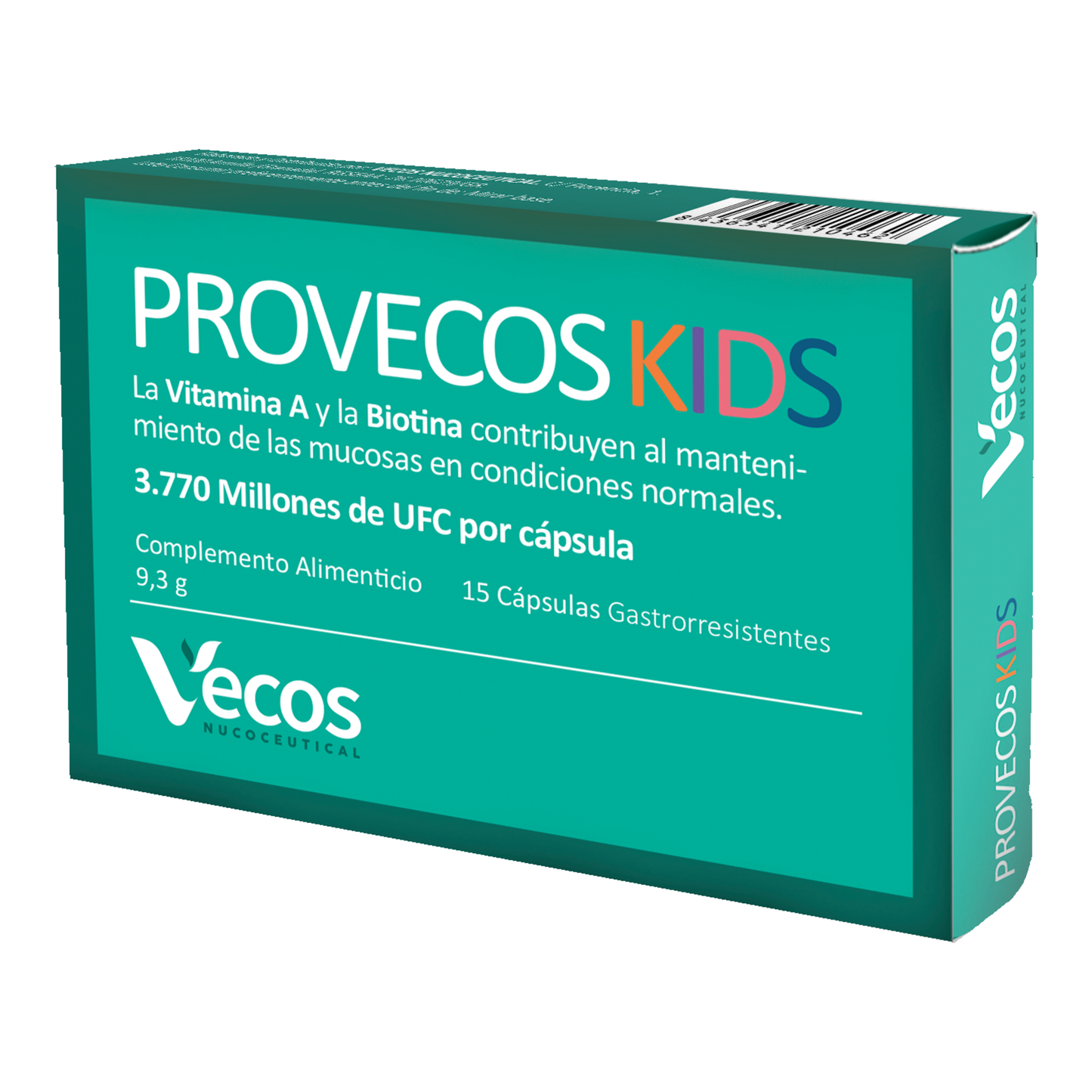 Provecos Kids 15 Cápsulas | Salud Intestinal Y Digestiva | Con 6 Cepas Probióticas Y Vitamina A_0
