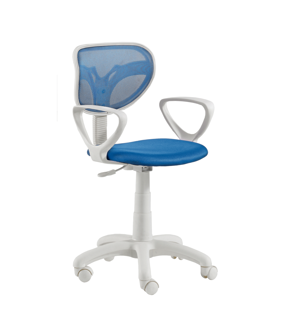 Silla Despacho Giratoria Touch En Azul Alto 93/105 Cm Ancho 54 Cm_0