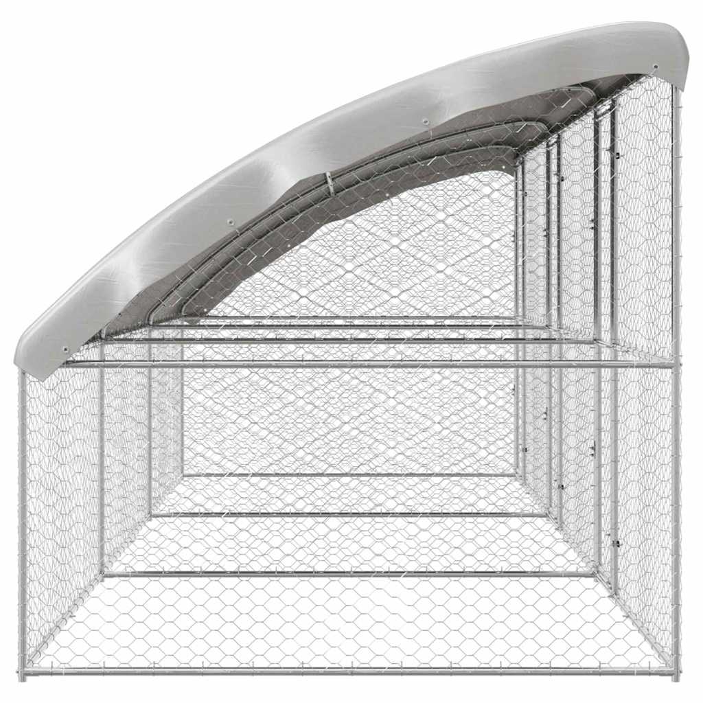 Refugio Para Perros 3 Pcs Plateado 6 X 2 X 2 M_4