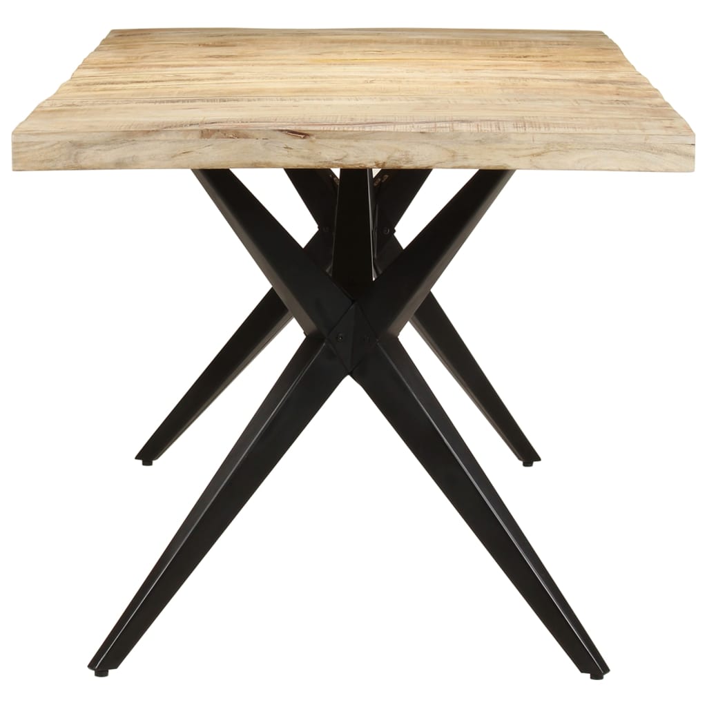 Mesa De Comedor Madera De Mango Rugosa 200x90x76 Cm_1