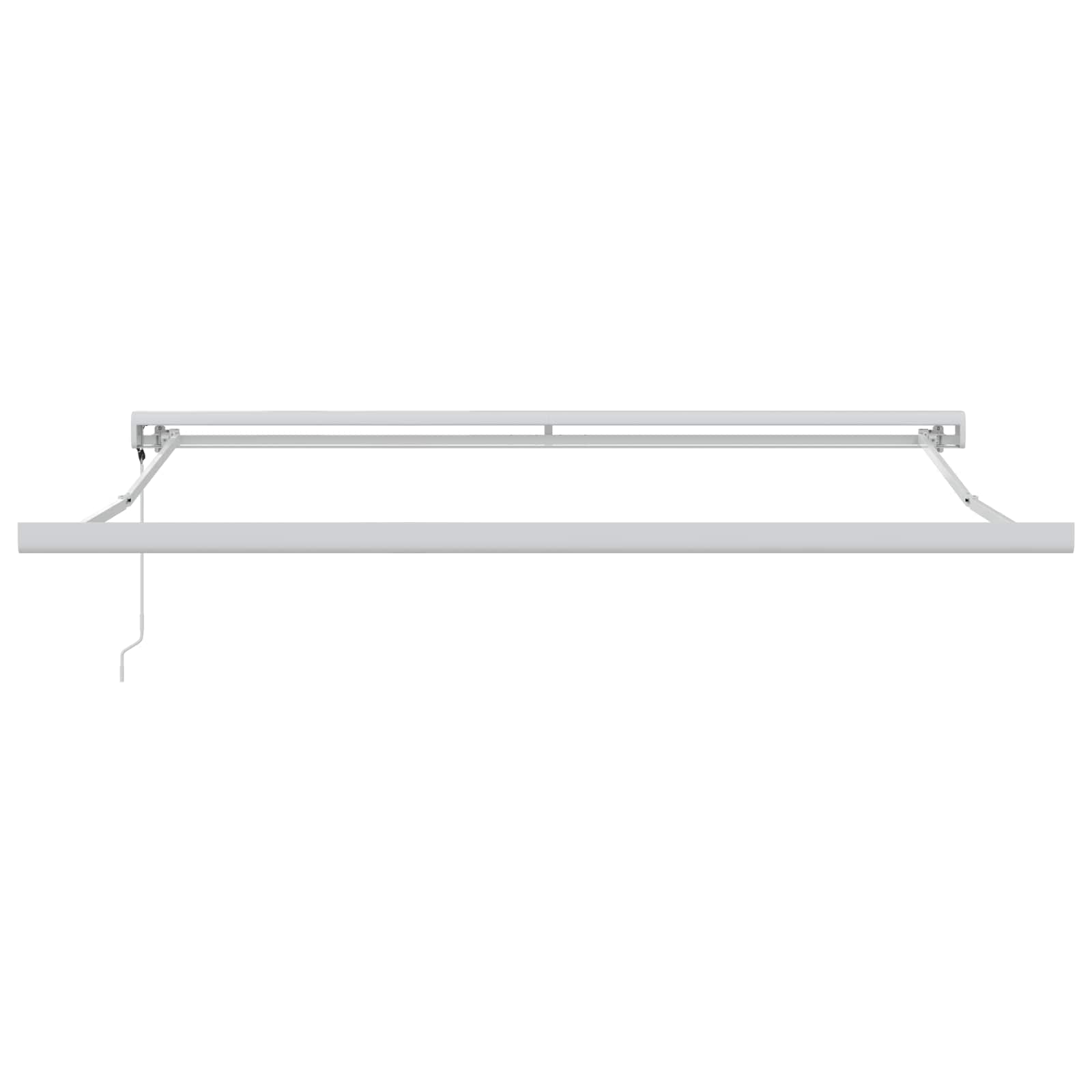 Toldo Retráctil Gris Claro 350 X 250 X 165 Cm Tela Y Metal_2