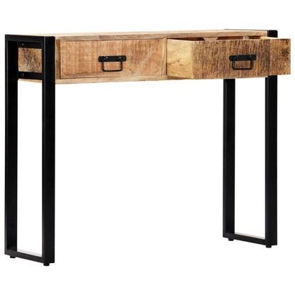 Mesa Consola De Madera Maciza De Mango 90x30x75 Cm_2
