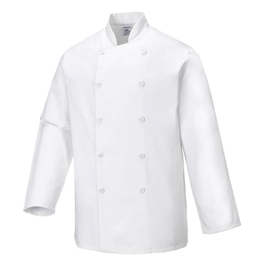 Chaqueta De Cocina Sussex, De Manga Larga / Xxl / Blanco_0
