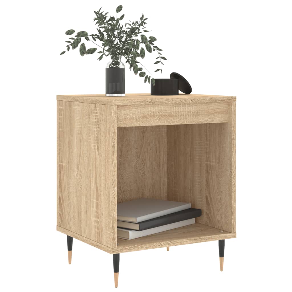 Mesitas Noche 2 Uds Madera Ingeniería Roble Sonoma 40x35x50 Cm_1