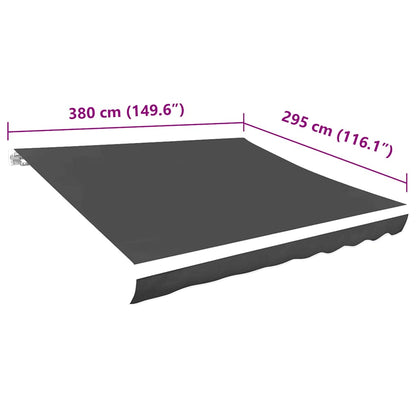 Tela De Repuesto Para Toldo Gris 4x3 M Poliéster_4