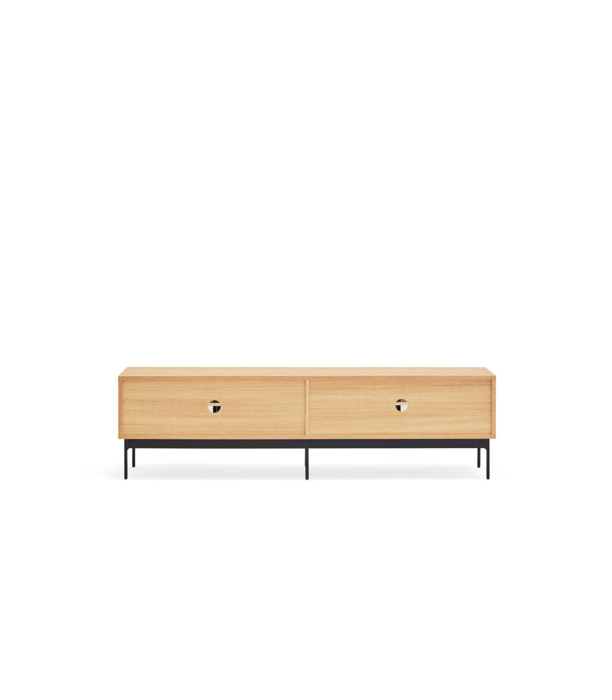 Mueble Para Televisión Modelo Blur 4 Puertas Acabado Roble, 40cm(ancho) 50cm(alto) 180cm_4