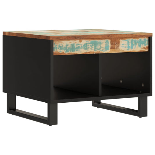 Mesa De Centro De Madera Maciza Reciclada 55x50x40 Cm_0