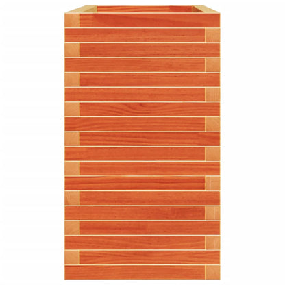Jardinera Madera Maciza De Pino Marrón Cera 110x40x72 Cm_5