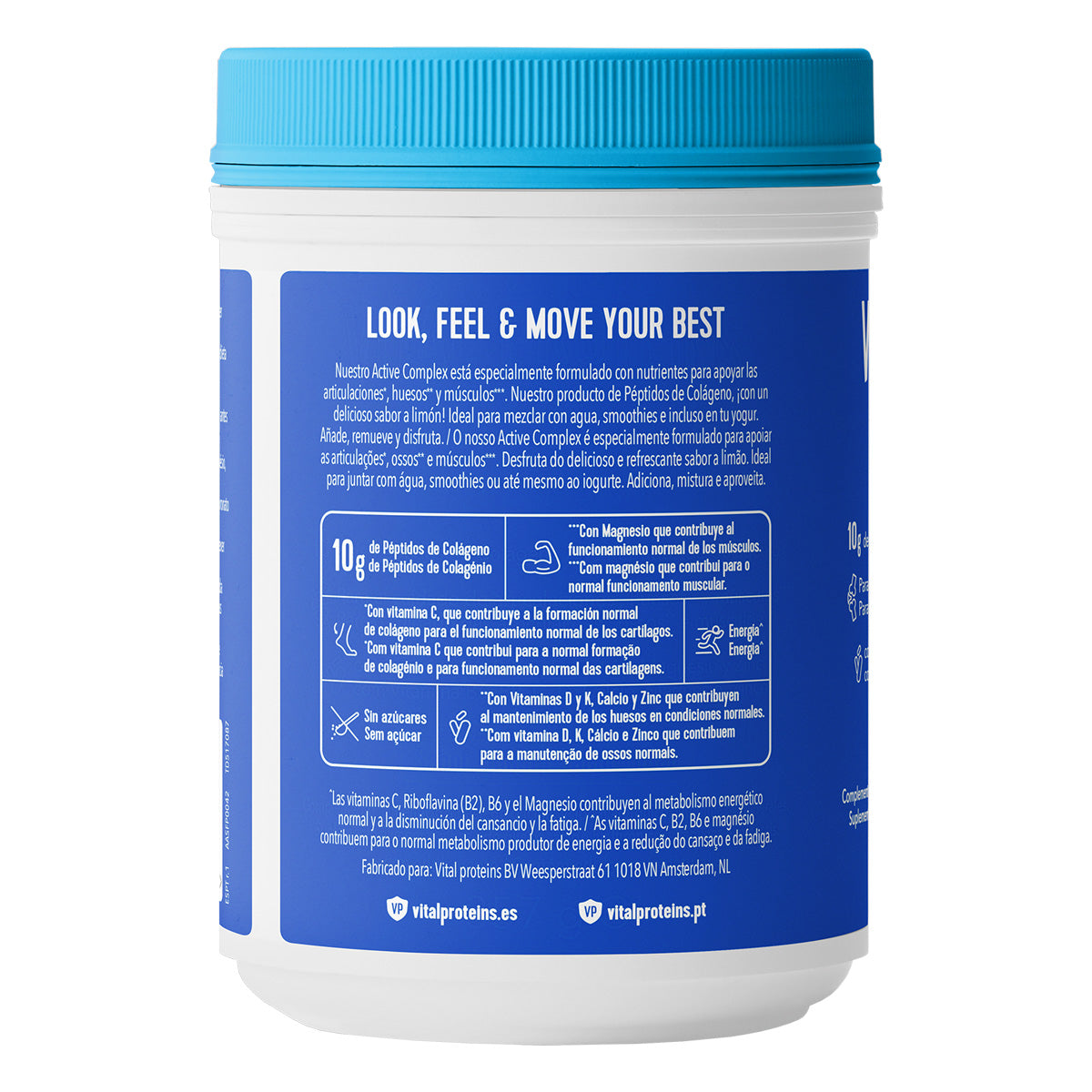 Active Complex Collagen Limón Vital Proteins 357 g