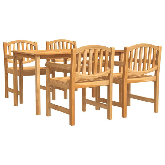 Vidaxl Juego De Comedor Para Jardín 5 Piezas Madera Maciza De Teca_0