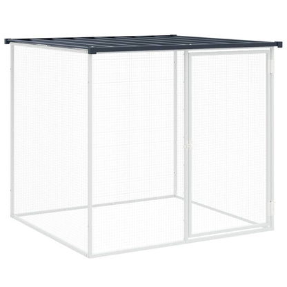 Vidaxl Gallinero Con Techo Acero Galvanizado Antracita 1003x98x90 Cm_5