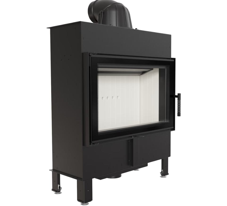 Bricosol Chimenea De Leña De Acero Kratki Lucy Slim 10 Kw Ø 160_0