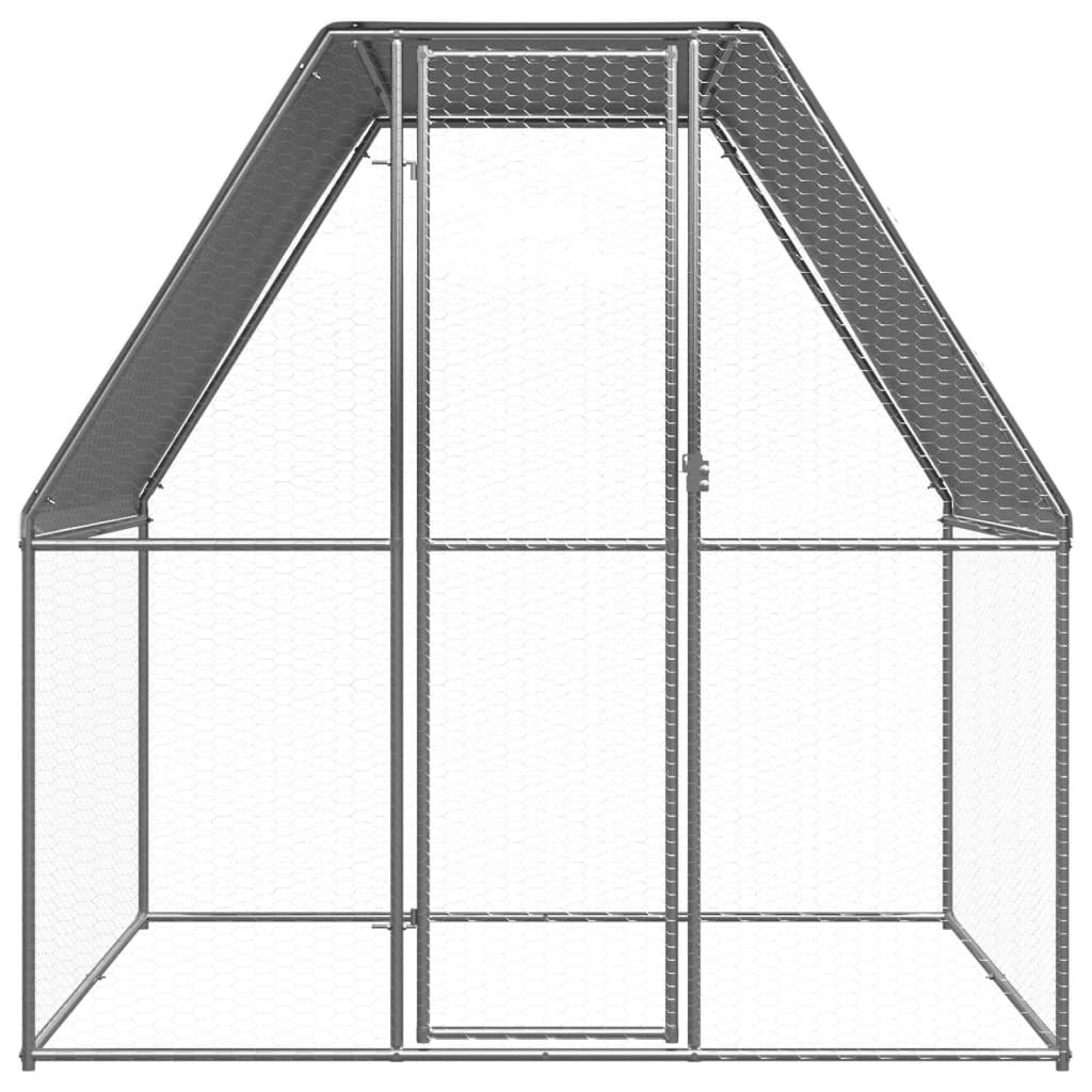 Vidaxl Jaula Gallinero De Exterior De Acero Galvanizado 2x2x2 M_1