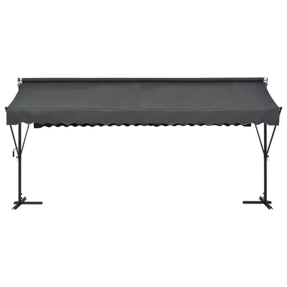 Toldo De Pie Independiente Gris Antracita 500x300 Cm_2