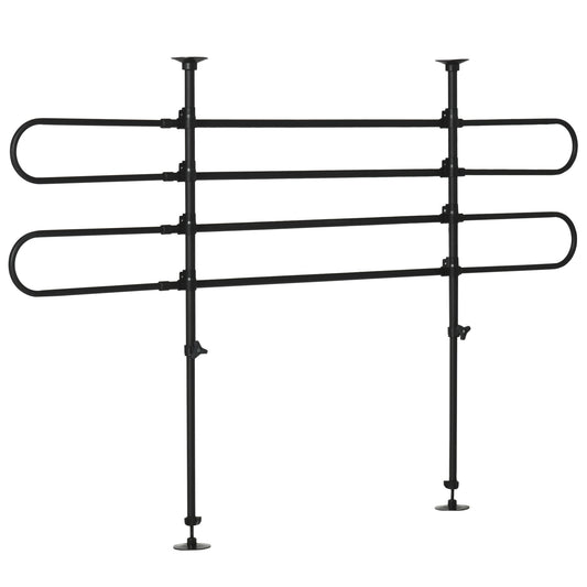 Pawhut Separador De Coche Para Perros Ajustable En Ancho Altura 87-135x60-105 Cm_0