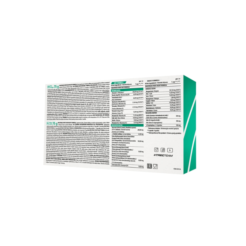 Multipack Sport Day/night Formula 60 Cápsulas Trec Nutrition_2