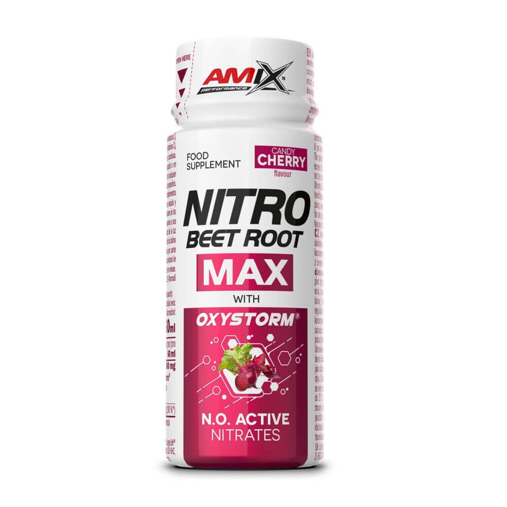 Nitro Beet Root Max (nitrato De Remolacha) - 60ml - Cereza - Rendimiento - Amix Nutrition_0