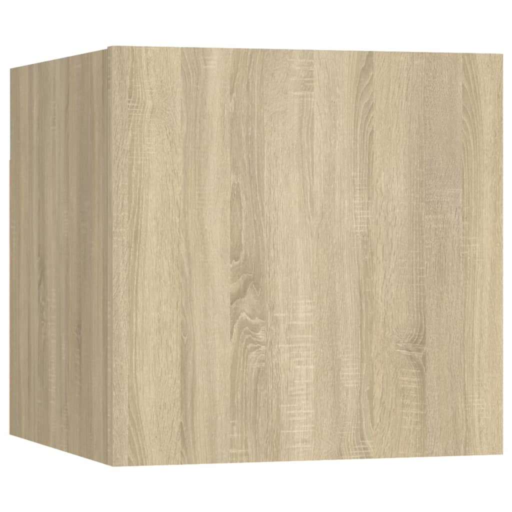 Mesitas Noche 2 Uds Madera Ingeniería Roble Sonoma 30,5x30x30cm_3