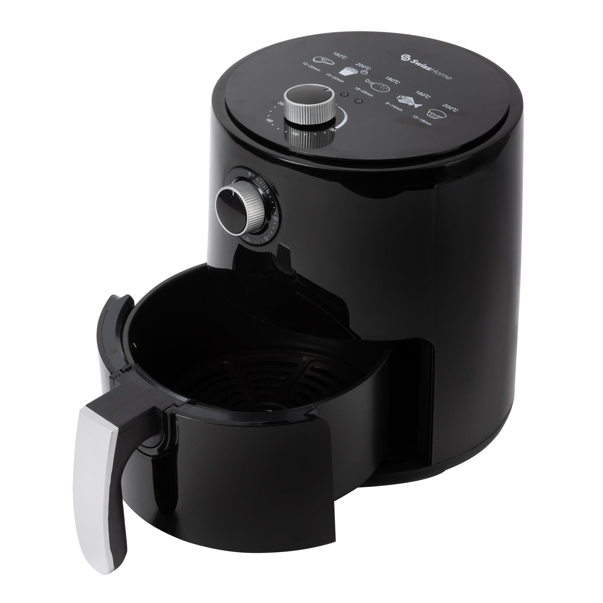 Freidora De Aire 2.5l 1200w Con Temporizador 30min Y Mango Antideslizante Swisshome_0