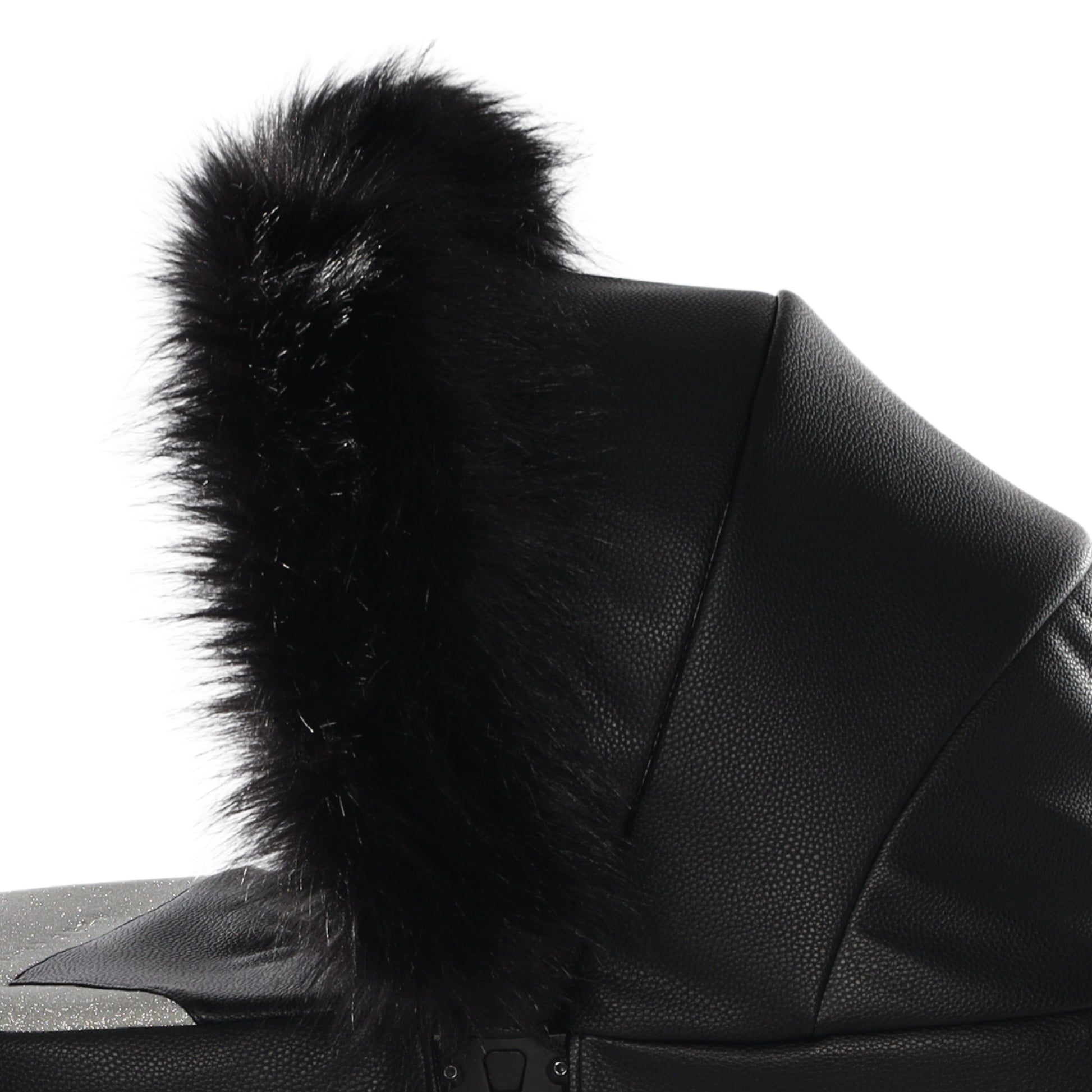 Pelo Decorativo Boa Para Carro De Muñecas Negro_2