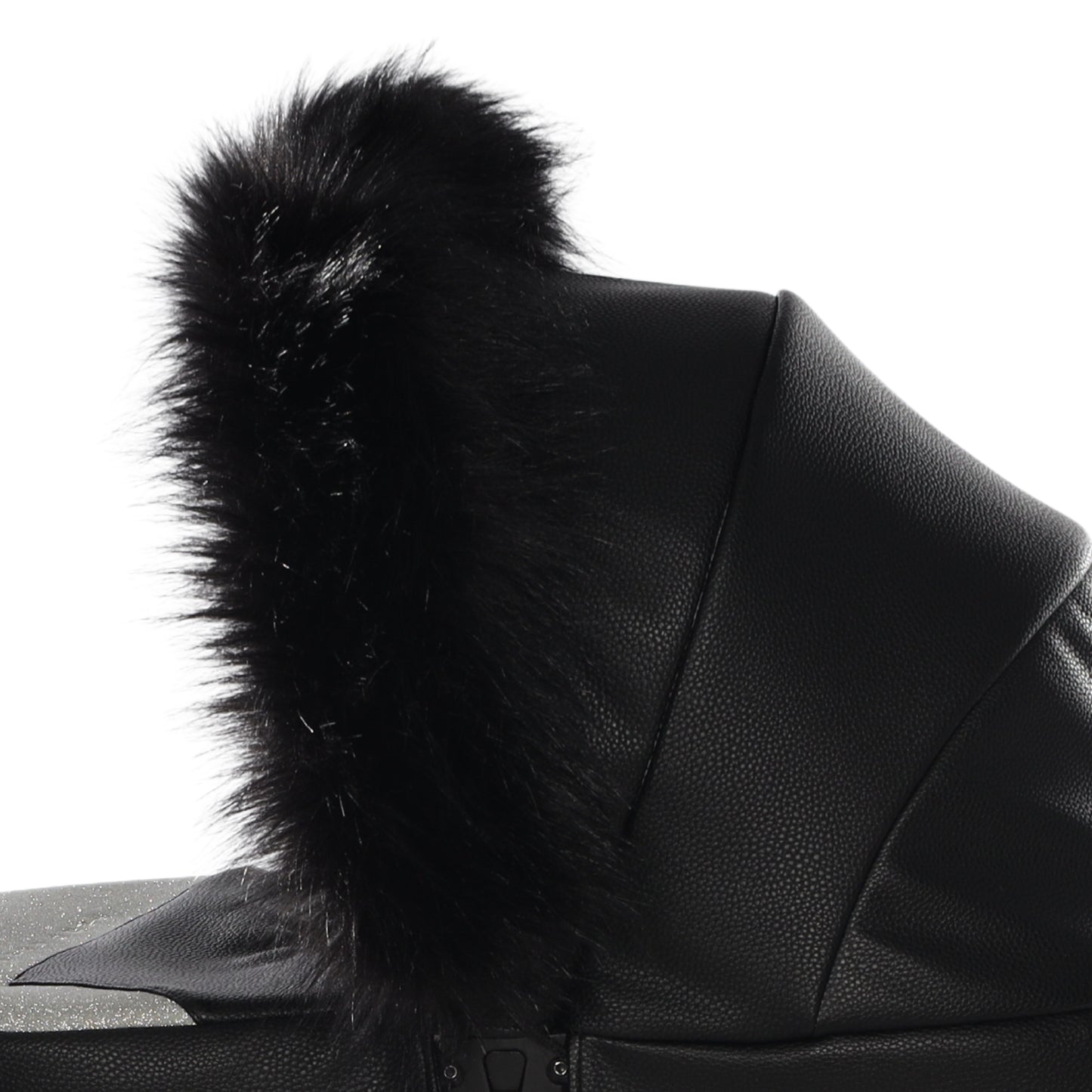 Pelo Decorativo Boa Para Carro De Muñecas Negro