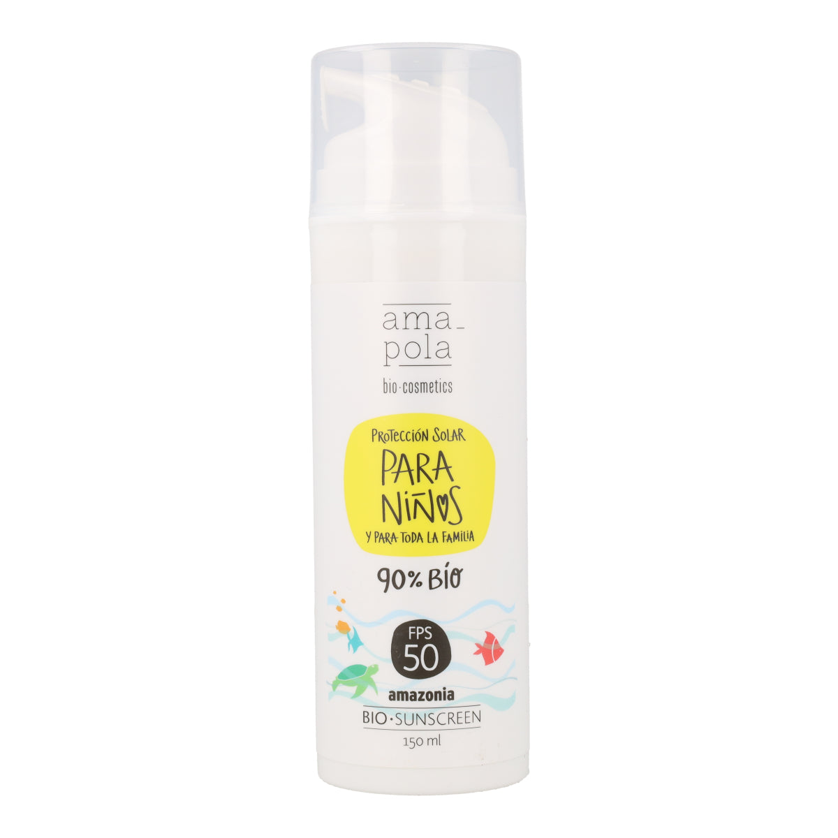 Protector solar infantil SPF 50 Amazonia Amapola 150 ml