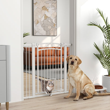 Pawhut Barrera Para Perros Con Cierre Automático_1