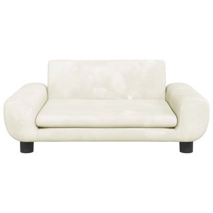Cama Para Perros De Terciopelo Crema 70x45x33 Cm / Vetonek_2