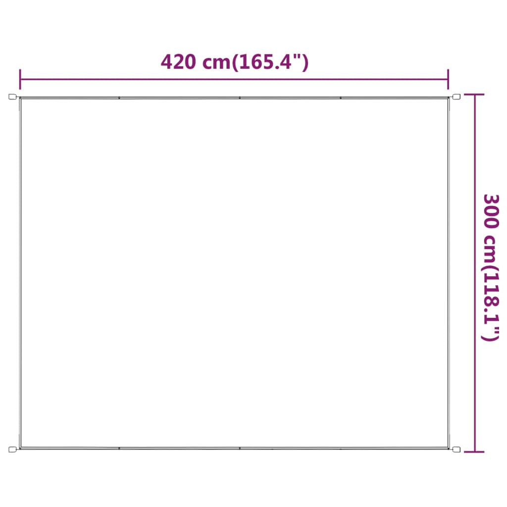 Vidaxl Toldo Vertical Gris Antracita 300x420 Cm Tela Oxford_2