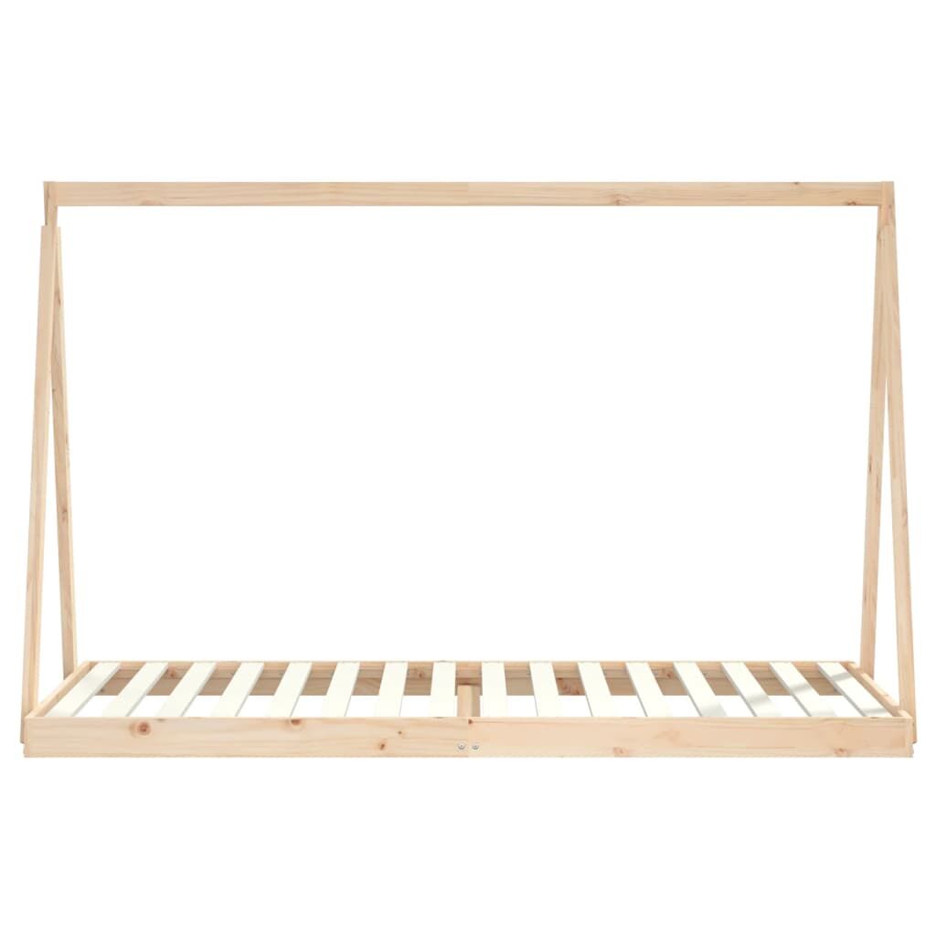 Vidaxl Estructura De Cama Para Niños Madera Maciza De Pino 90x200 Cm_3