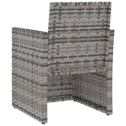 Vidaxl Sillón De Jardín Con Cojín Ratán Sintético Gris_5