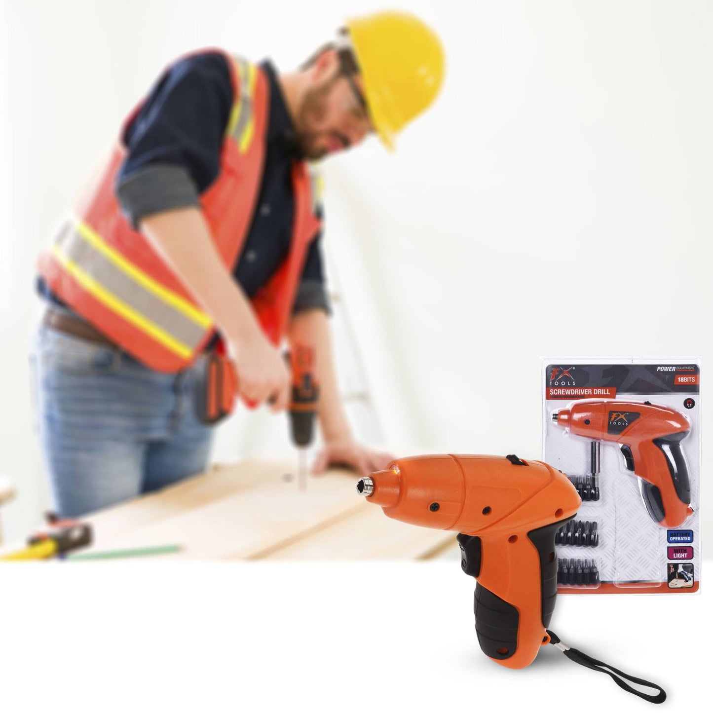 Well Home Set De Taladro + 18 Brocas