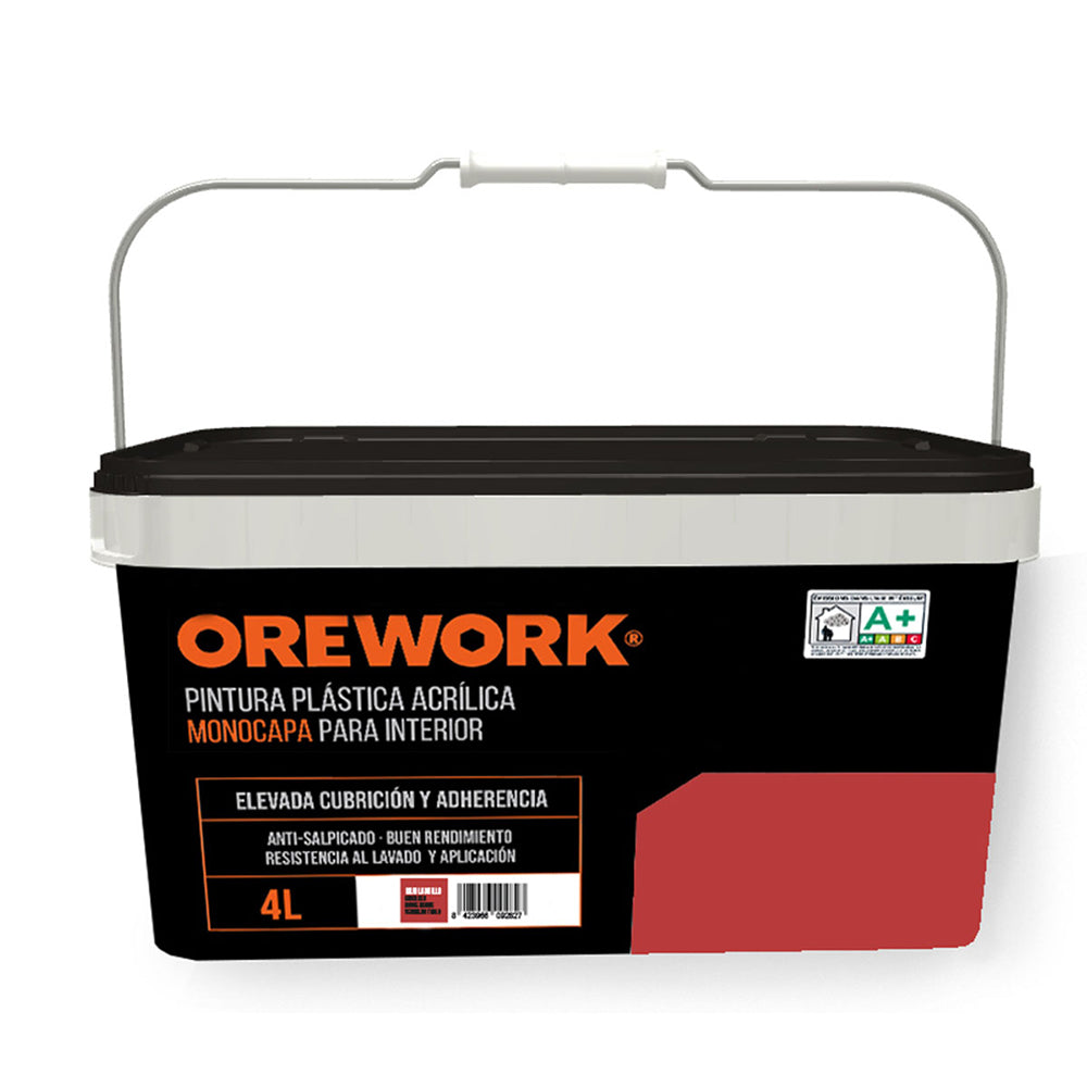 Pintura Monocapa Para Interior - 4 L - Rojo Ladrillo_0