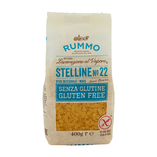 Pasta Stelline Nº22 SIN Gluten Rummo 400g
