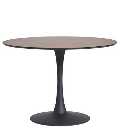 Mesa Redonda Onda Acabado Negro/nogal 75 Cm(alto) 110 Cm(ancho) 110 Cm(largo)_1