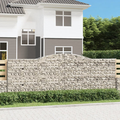 Cestas De Gaviones 15 Uds Forma De Arco Hierro 400x50x140/160cm_1
