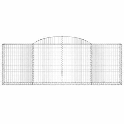 Cestas De Gaviones 5 Uds Forma De Arco Hierro 300x30x100/120 Cm_3