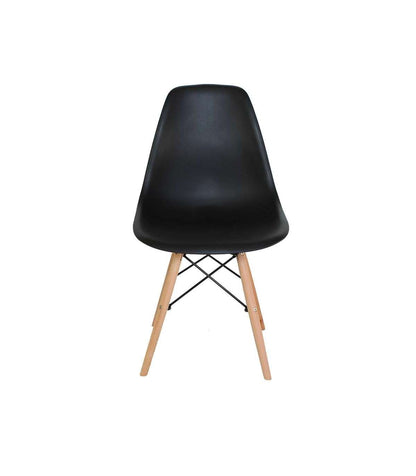 Pack De 4 Sillas Md-velez Acabado En Polipropileno Negro, 83cm(alto) 50.5cm(ancho) 46.5cm(_4
