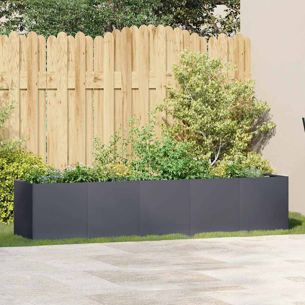 Jardinera Antracita 200x40x40 Cm Acero Laminado En Frío_2