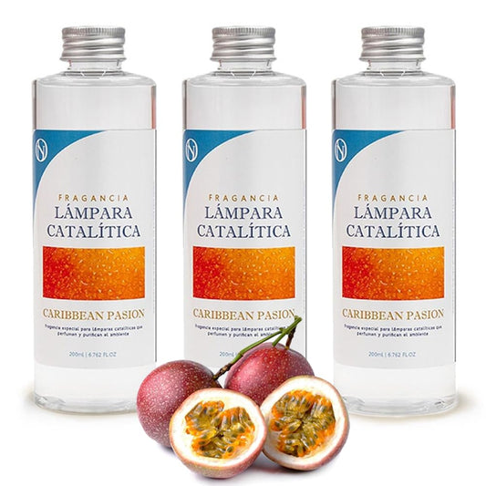 Pack 3x Fragancia Para Lámpara Catalítica 500ml: Aroma Caribbean Passion - Disfruta De Tu Aroma Favorito Más Tiempo_0