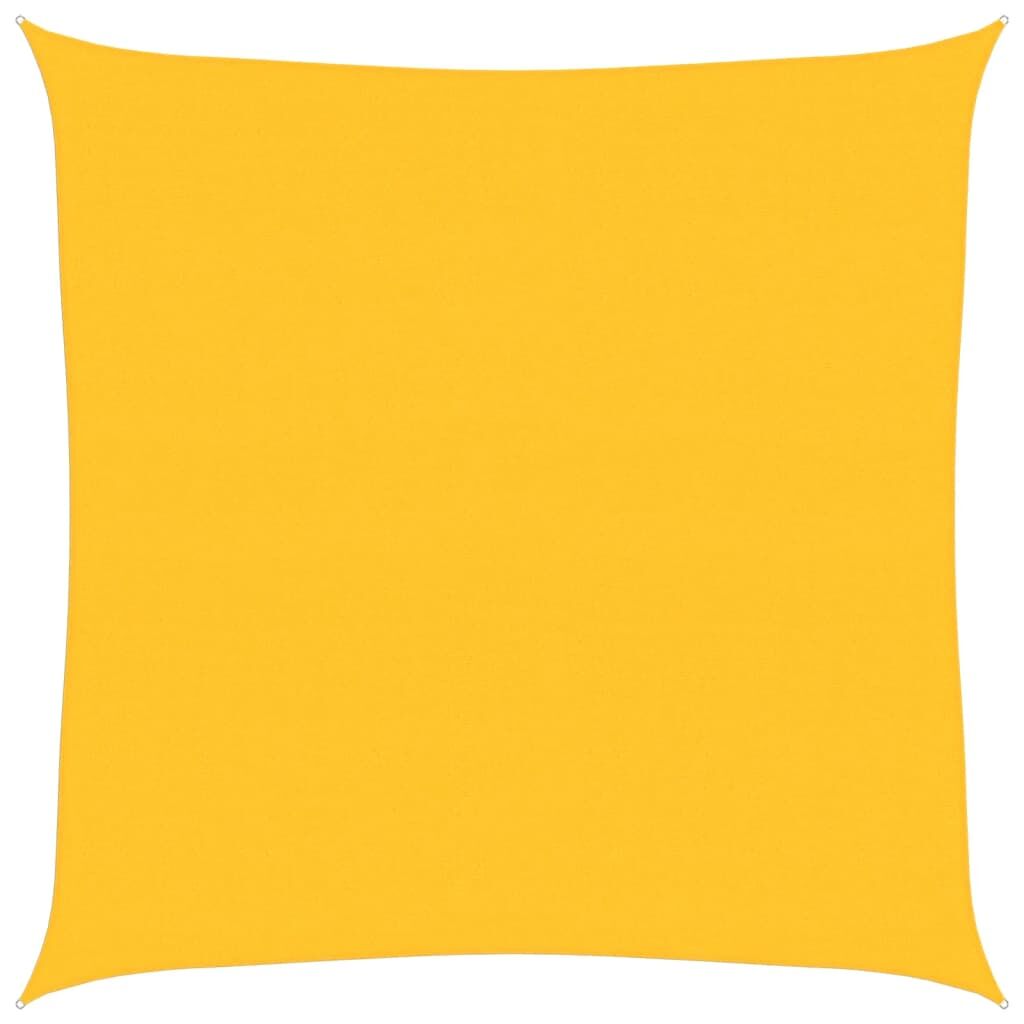 Vidaxl Toldo De Vela Cuadrado Hdpe Amarillo 160 G/m² 6x6 M_0