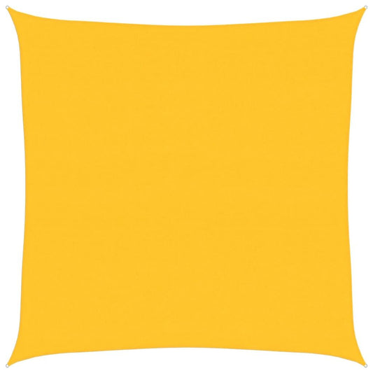 Vidaxl Toldo De Vela Cuadrado Hdpe Amarillo 160 G/m² 6x6 M_0
