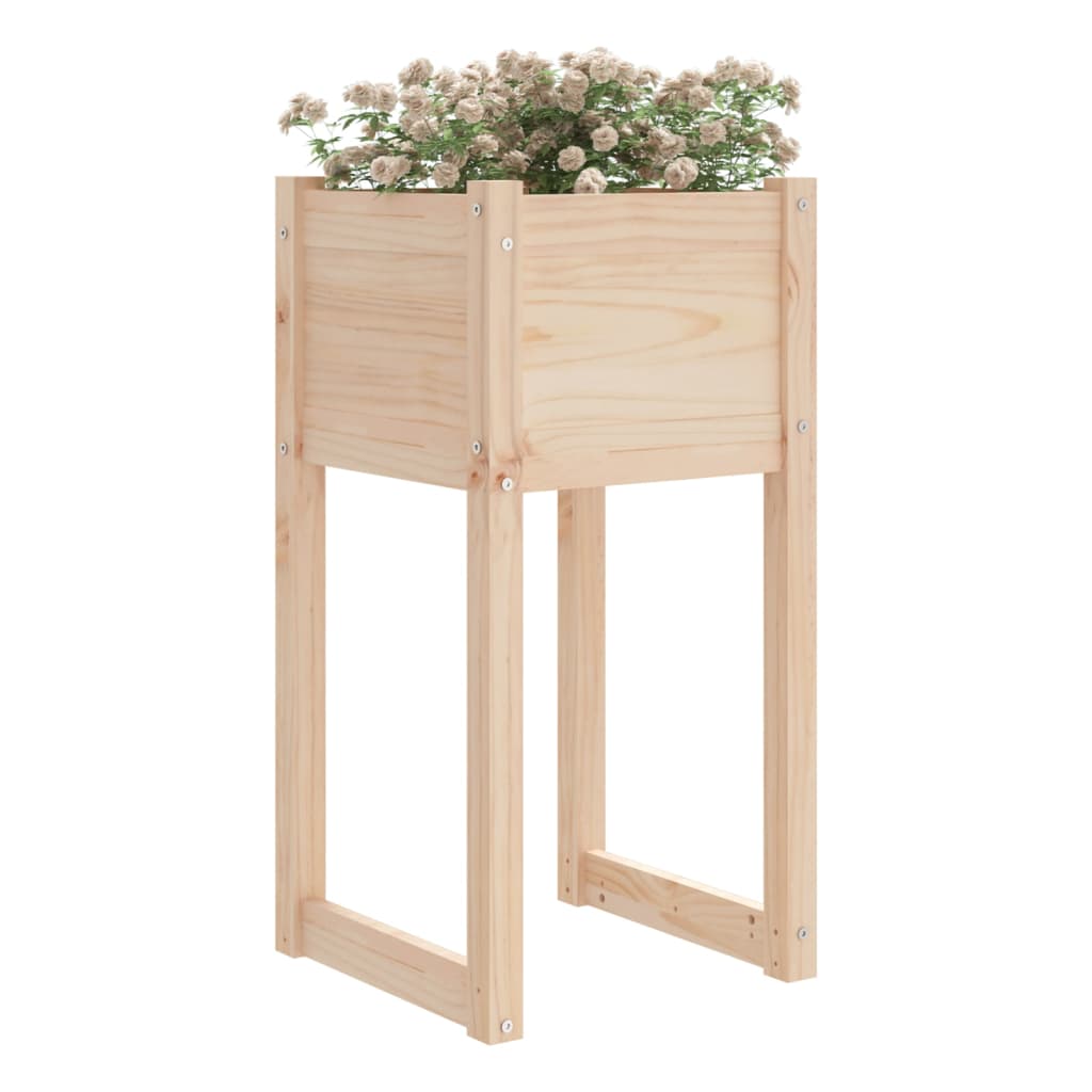 Jardinera 2 Unidades Madera Maciza De Pino 40x40x81 Cm_2